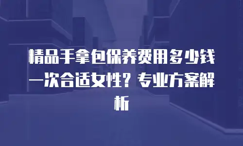 精品手拿包保养费用多少钱一次合适女性？专业方案解析