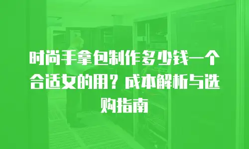 时尚手拿包制作多少钱一个合适女的用？成本解析与选购指南