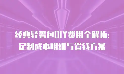 经典轻奢包DIY费用全解析：定制成本明细与省钱方案