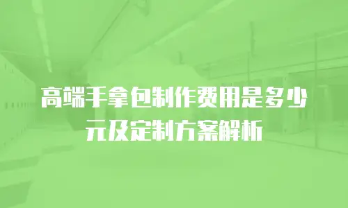 高端手拿包制作费用是多少元及定制方案解析