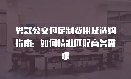 男款公文包定制费用及选购指南：如何精准匹配商务需求
