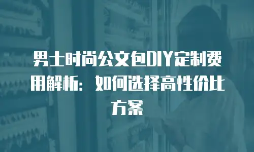 男士时尚公文包DIY定制费用解析：如何选择高性价比方案