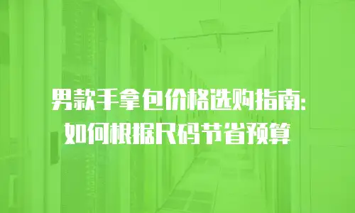 男款手拿包价格选购指南：如何根据尺码节省预算