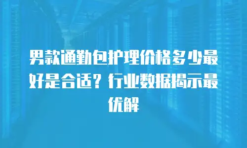 男款通勤包护理价格多少最好是合适？行业数据揭示最优解