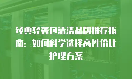 经典轻奢包清洁品牌推荐指南：如何科学选择高性价比护理方案