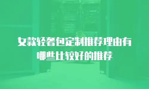 女款轻奢包定制推荐理由有哪些比较好的推荐