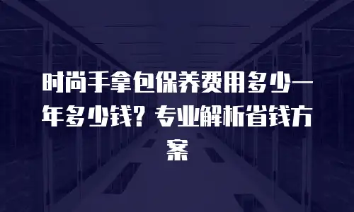 时尚手拿包保养费用多少一年多少钱？专业解析省钱方案