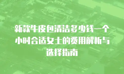新款牛皮包清洁多少钱一个小时合适女士的费用解析与选择指南