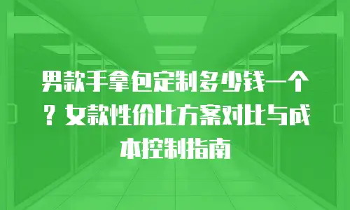 男款手拿包定制多少钱一个？女款性价比方案对比与成本控制指南