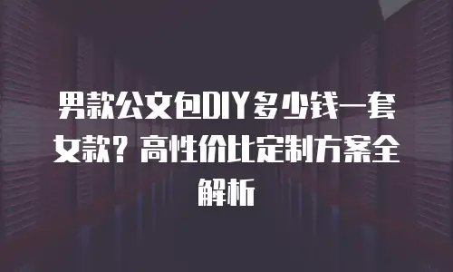 男款公文包DIY多少钱一套女款？高性价比定制方案全解析