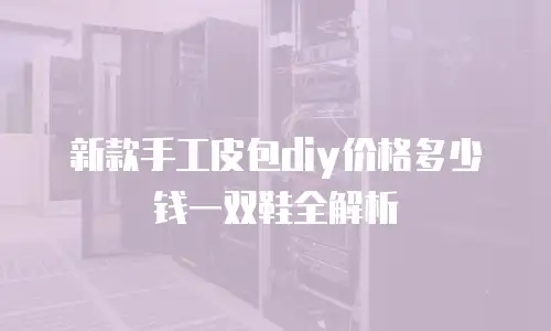 新款手工皮包diy价格多少钱一双鞋全解析