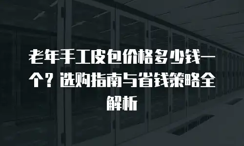 老年手工皮包价格多少钱一个？选购指南与省钱策略全解析