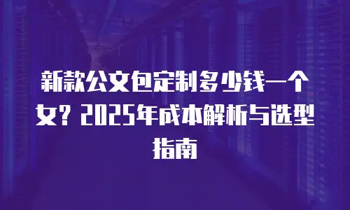 新款公文包定制多少钱一个女？2025年成本解析与选型指南