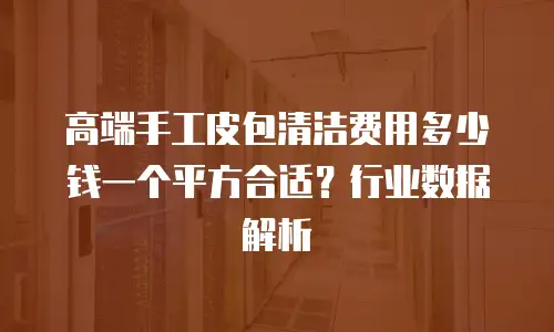 高端手工皮包清洁费用多少钱一个平方合适？行业数据解析