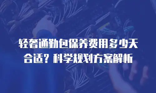 轻奢通勤包保养费用多少天合适？科学规划方案解析