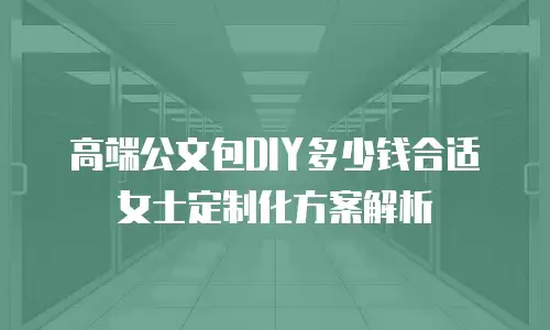 高端公文包DIY多少钱合适 女士定制化方案解析