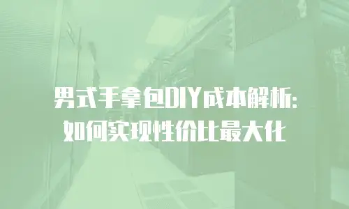 男式手拿包DIY成本解析：如何实现性价比最大化