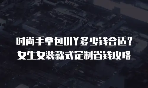 时尚手拿包DIY多少钱合适？女生女装款式定制省钱攻略