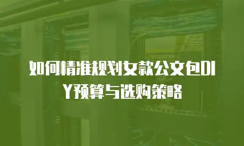 如何精准规划女款公文包DIY预算与选购策略