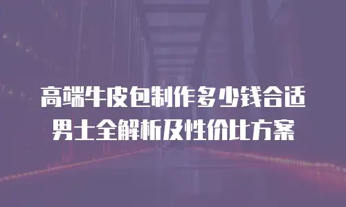高端牛皮包制作多少钱合适男士全解析及性价比方案