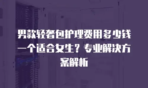 男款轻奢包护理费用多少钱一个适合女生？专业解决方案解析