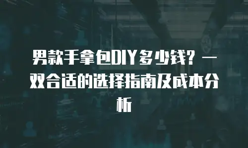 男款手拿包DIY多少钱？一双合适的选择指南及成本分析