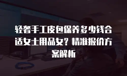 轻奢手工皮包保养多少钱合适女士用品女？精准报价方案解析