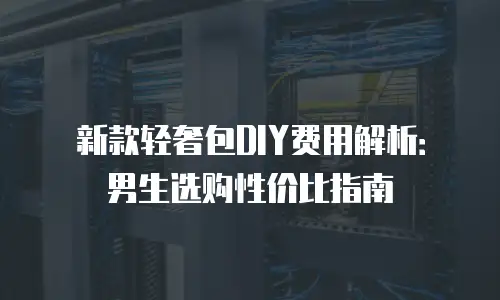新款轻奢包DIY费用解析：男生选购性价比指南