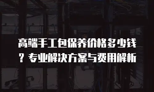 高端手工包保养价格多少钱？专业解决方案与费用解析