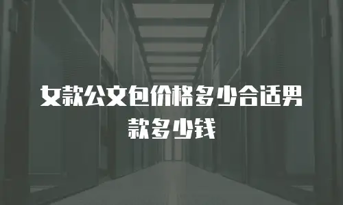 女款公文包价格多少合适男款多少钱