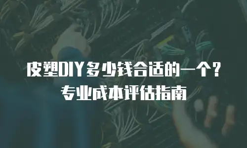 皮塑DIY多少钱合适的一个？专业成本评估指南