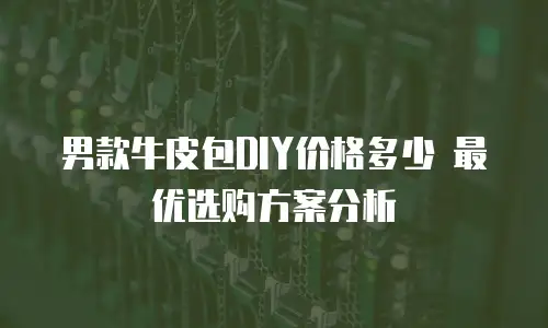 男款牛皮包DIY价格多少 最优选购方案分析