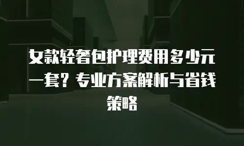女款轻奢包护理费用多少元一套？专业方案解析与省钱策略