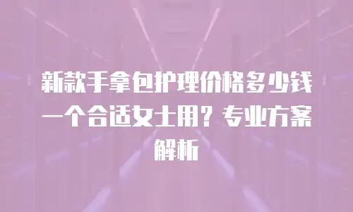 新款手拿包护理价格多少钱一个合适女士用？专业方案解析
