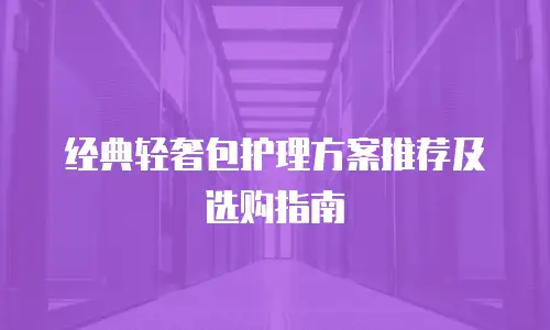 经典轻奢包护理方案推荐及选购指南