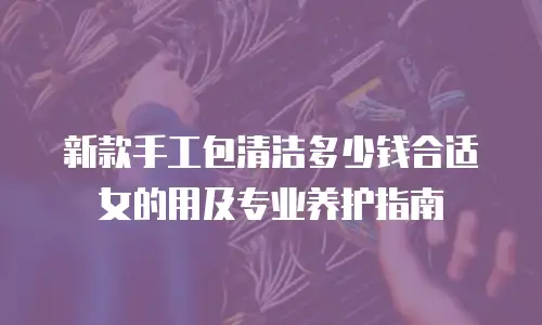 新款手工包清洁多少钱合适女的用及专业养护指南