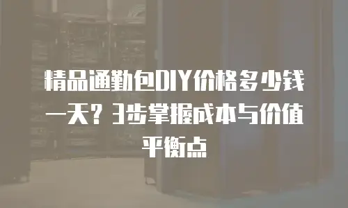 精品通勤包DIY价格多少钱一天？3步掌握成本与价值平衡点