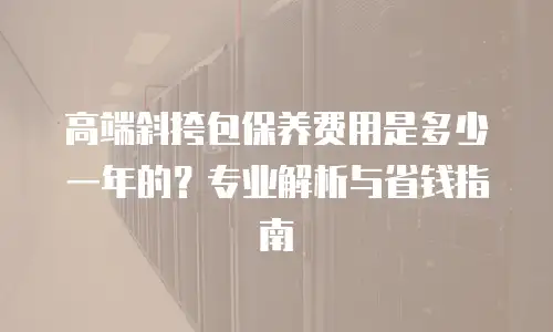 高端斜挎包保养费用是多少一年的？专业解析与省钱指南