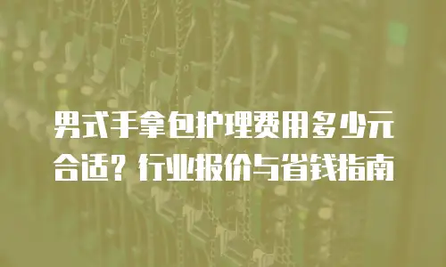 男式手拿包护理费用多少元合适？行业报价与省钱指南
