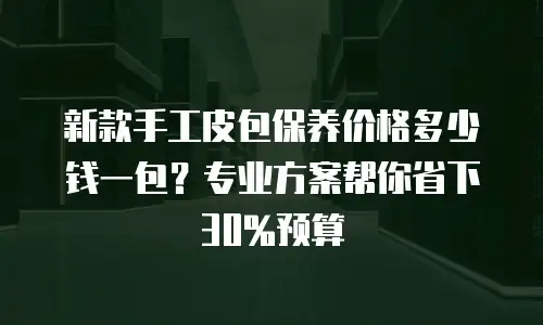 新款手工皮包保养价格多少钱一包？专业方案帮你省下30%预算