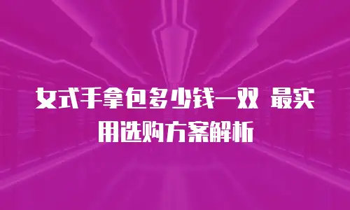 女式手拿包多少钱一双 最实用选购方案解析