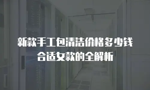 新款手工包清洁价格多少钱合适女款的全解析