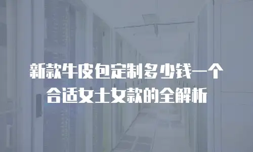 新款牛皮包定制多少钱一个合适女士女款的全解析