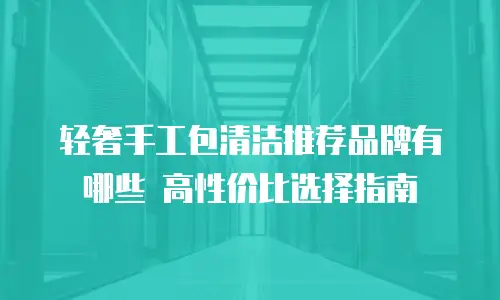 轻奢手工包清洁推荐品牌有哪些 高性价比选择指南