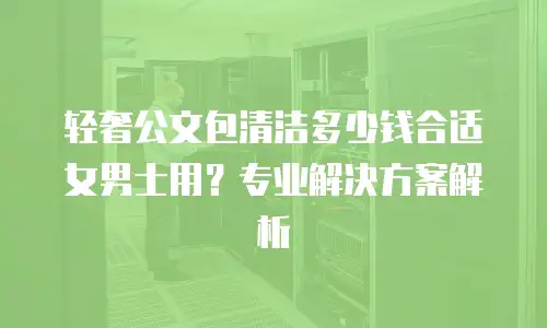 轻奢公文包清洁多少钱合适女男士用？专业解决方案解析