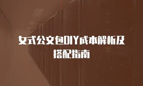 女式公文包DIY成本解析及搭配指南