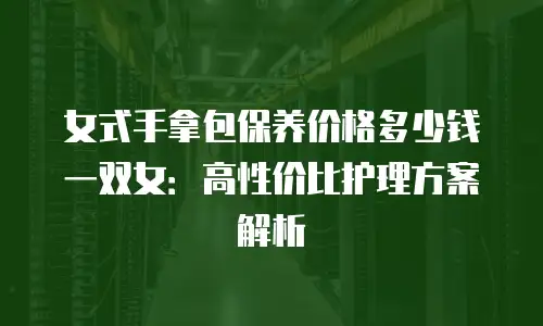 女式手拿包保养价格多少钱一双女：高性价比护理方案解析