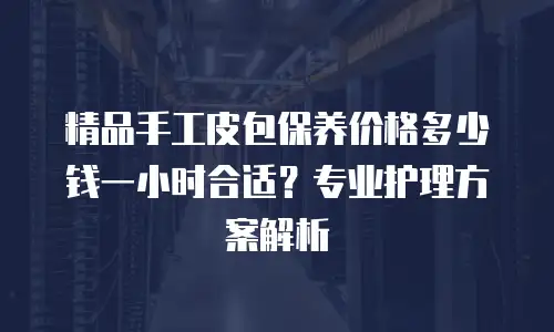精品手工皮包保养价格多少钱一小时合适？专业护理方案解析