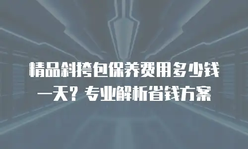 精品斜挎包保养费用多少钱一天？专业解析省钱方案