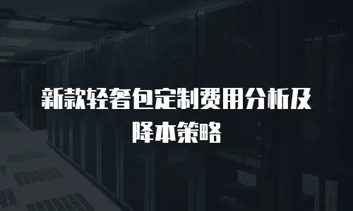 新款轻奢包定制费用分析及降本策略
